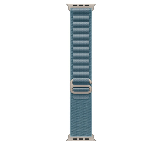 49mm Light Blue Alpine Loop - Medium - Natural Titanium Finish - iSTYLE BG