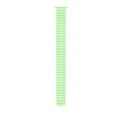 49mm Neon Green Ocean Band Extension - Natural Titanium Finish - iSTYLE BG