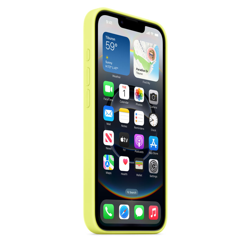iPhone 16e Silicone Case – Neon Yellow - iSTYLE BG