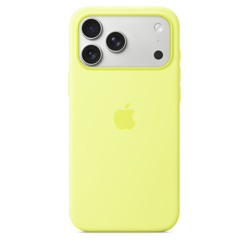 iPhone 17 Pro Max Silicone Case with MagSafe – Neon Yellow - iSTYLE BG