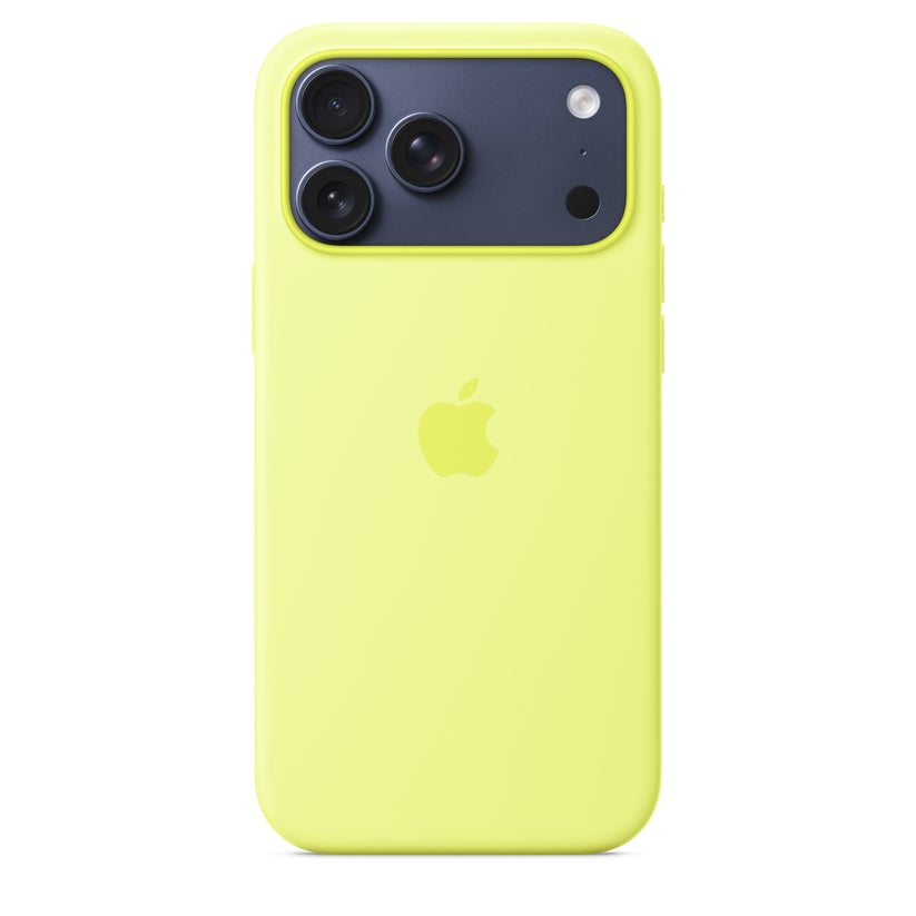 iPhone 17 Pro Max Silicone Case with MagSafe – Neon Yellow - iSTYLE BG