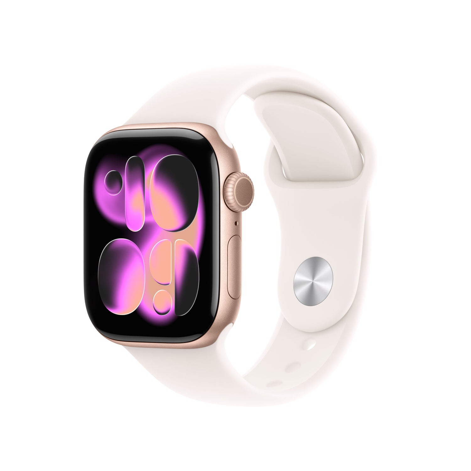 Apple Watch Series 11 GPS 42mm Rose Gold Aluminium Case with Light Blush Sport Band - S/M - iSTYLE BG
