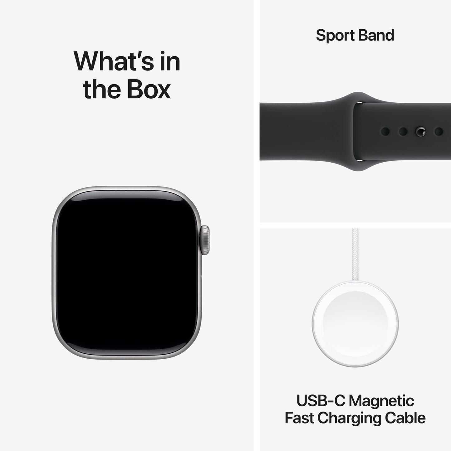 Apple Watch Series 11 GPS + Cellular 42mm Space Grey Aluminium Case with Black Sport Band - M/L - iSTYLE BG
