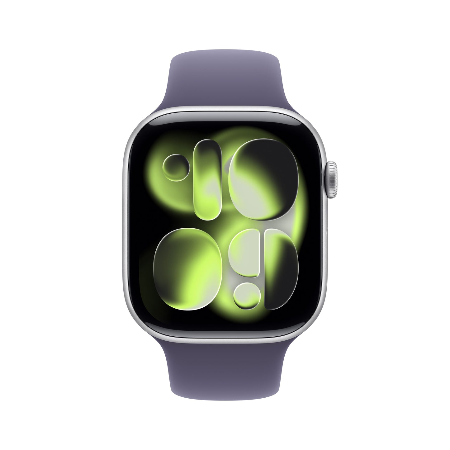 Apple Watch Series 11 GPS + Cellular 46mm Silver Aluminium Case with Purple Fog Sport Band - S/M - iSTYLE BG