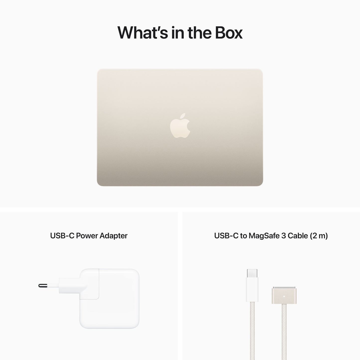 13-inch MacBook Air: Apple M2 chip with 8‑core CPU and 8‑core GPU, 256GB SSD - Starlight - iSTYLE BG
