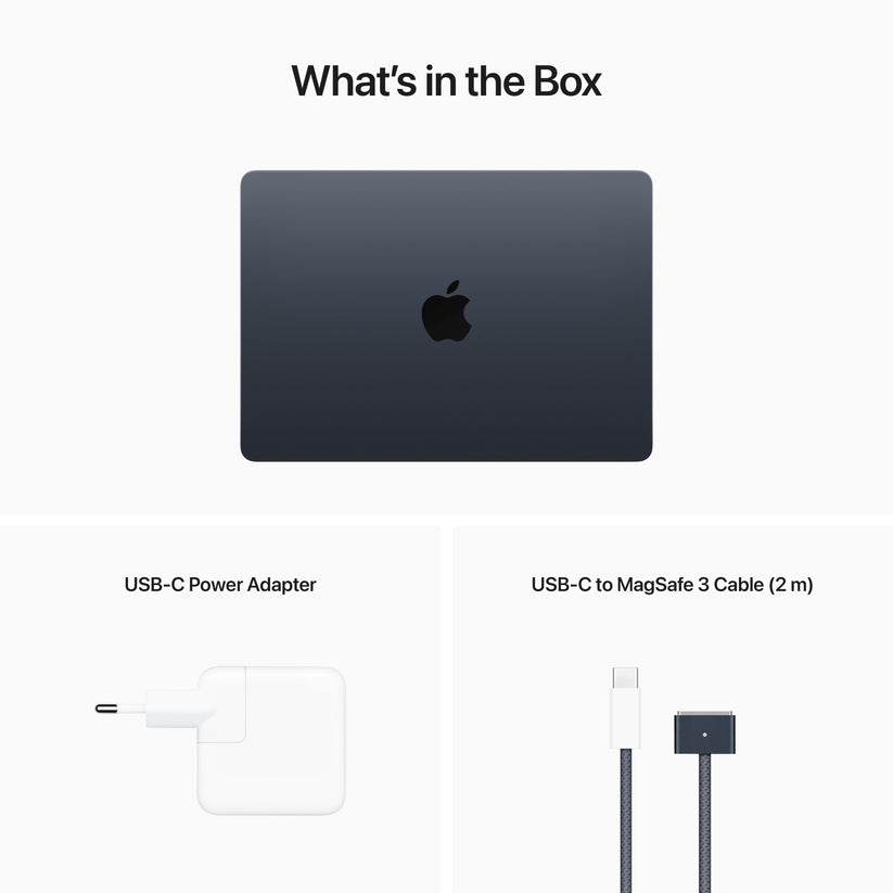 13-inch MacBook Air: Apple M2 chip with 8‑core CPU and 8‑core GPU, 256GB SSD - Midnight - iSTYLE BG