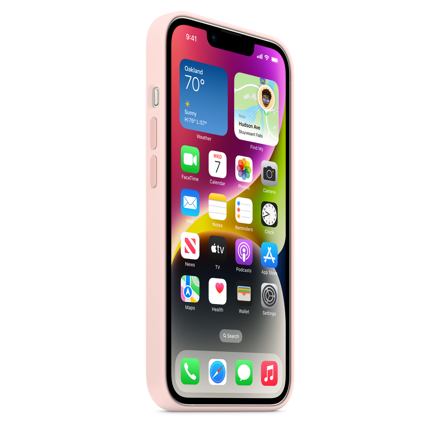 iPhone 14 Silicone Case with MagSafe - Chalk Pink - iSTYLE BG