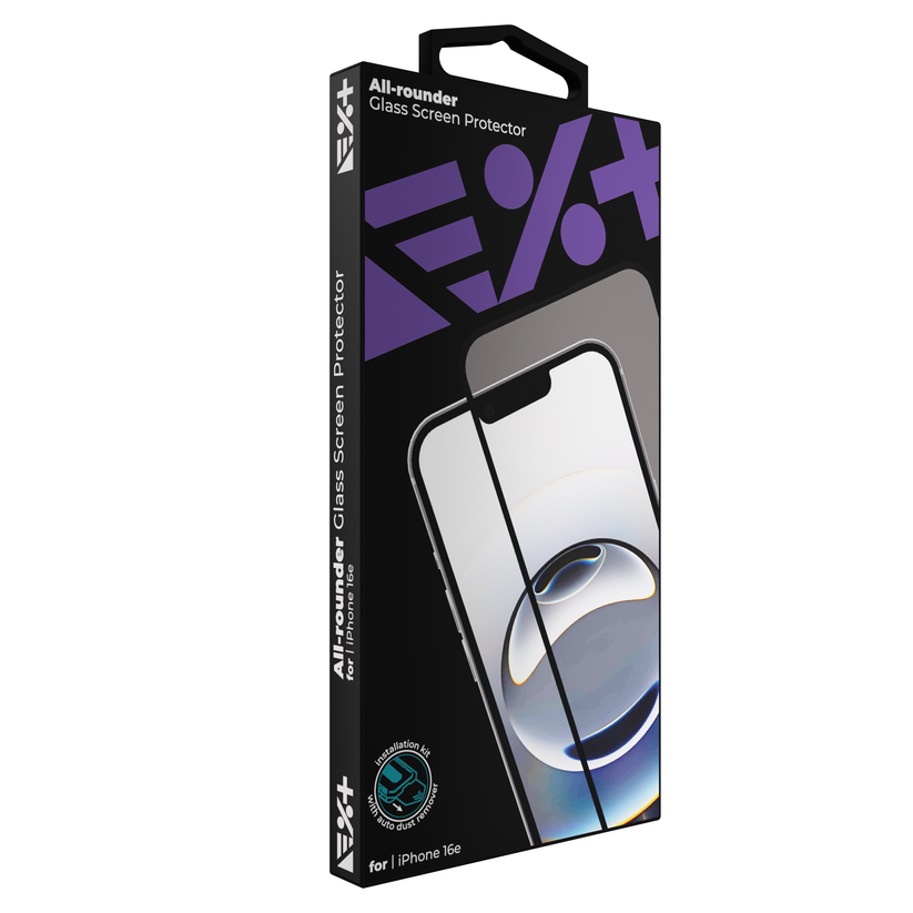 NEXT All-rounder glass screen protector for iPhone 16e - iSTYLE BG