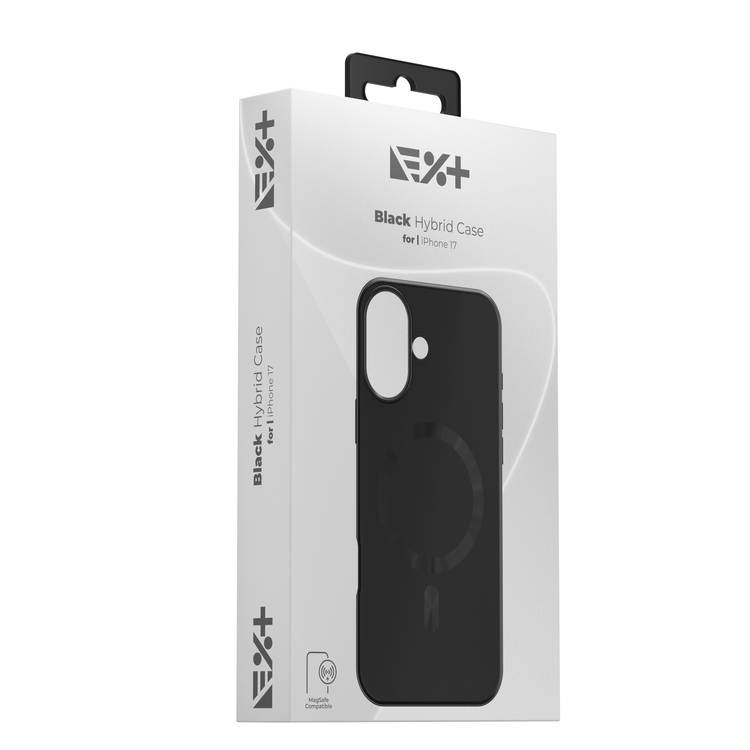 NOA Hybrid Case for iPhone 17 | Black | MagSafe Compatible - iSTYLE BG