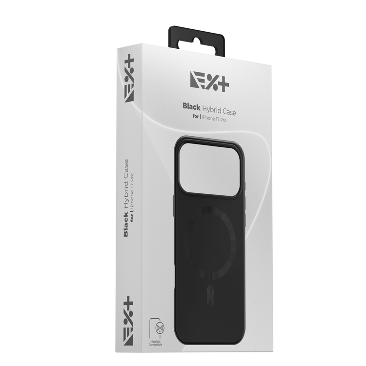 NOA Hybrid Case for iPhone 17 Pro | Black | MagSafe Compatible - iSTYLE BG