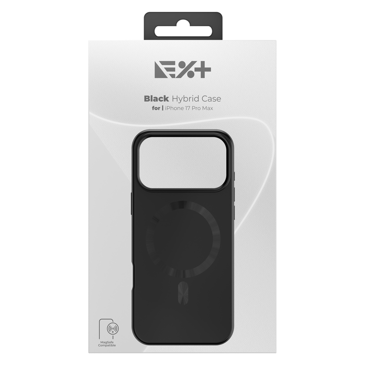 NOA Hybrid Case for iPhone 17 Pro Max | Black | MagSafe Compatible - iSTYLE BG