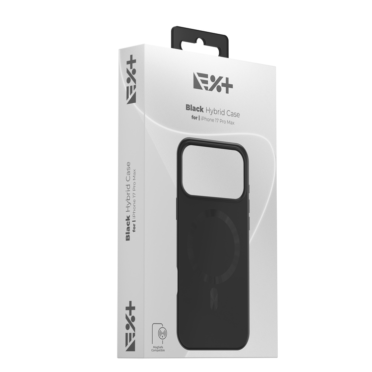 NOA Hybrid Case for iPhone 17 Pro Max | Black | MagSafe Compatible - iSTYLE BG