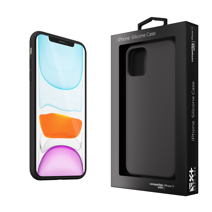 Silicone Case for iPhone 11 Black NEXT - iSTYLE BG
