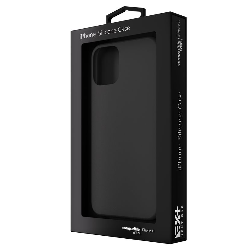 Silicone Case for iPhone 11 Black NEXT - iSTYLE BG