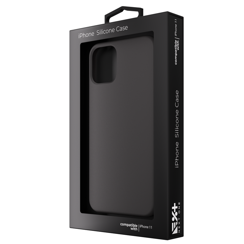 Silicone Case for iPhone 11 Black NEXT - iSTYLE BG