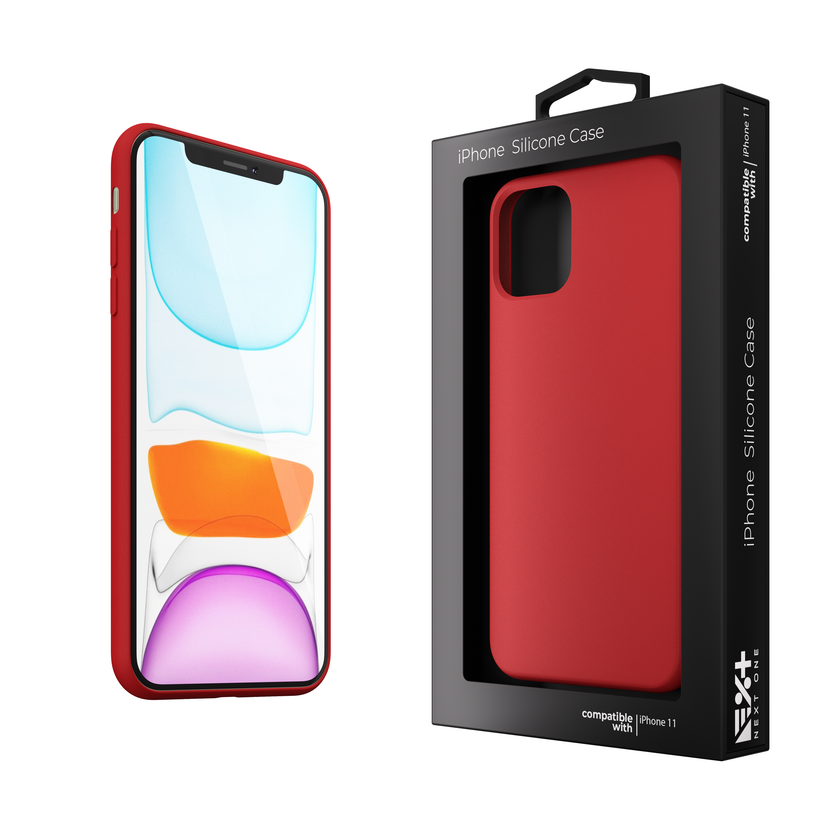 Silicone Case for iPhone 11 Red NEXT - iSTYLE BG
