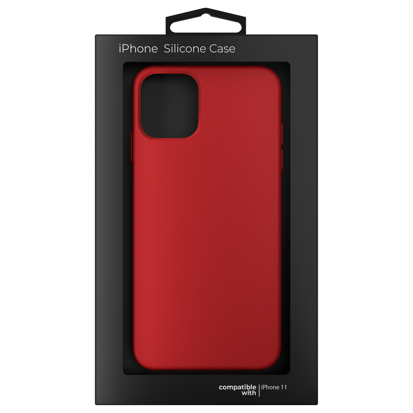Silicone Case for iPhone 11 Red NEXT - iSTYLE BG