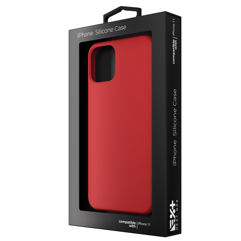 Silicone Case for iPhone 11 Red NEXT - iSTYLE BG