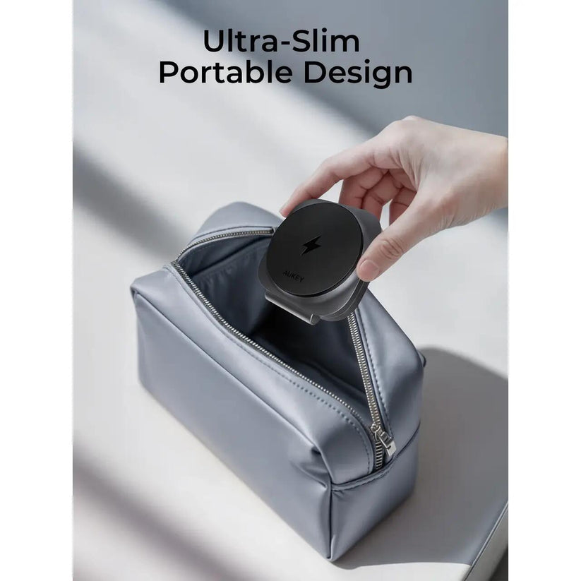 AUKEY MagFusion L 2-in-1 Foldable Qi2 Magnetic Fast Wireless Charging Station - iSTYLE BG