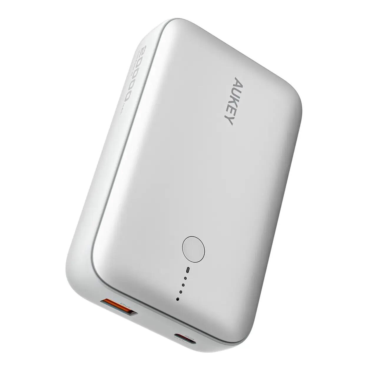 AUKEY Spark Mini 20000mAh Fast Charging Power Bank Frost White - iSTYLE BG