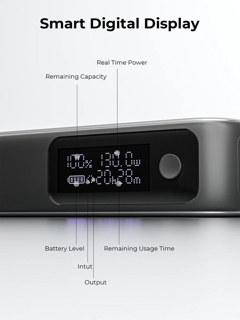 AUKEY Spark Sling 20000 Compact Fast Charging Power Bank with Built-in USB-C Cable Gray - iSTYLE BG
