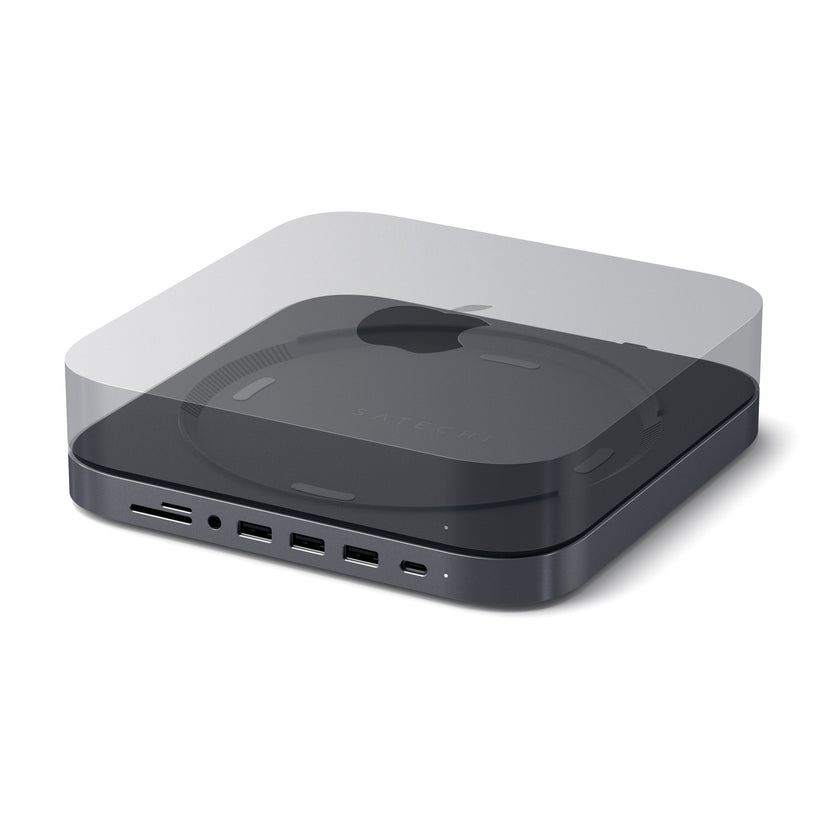 Satechi Aluminium Type-C Stand and Hub for Mac Mini - Space Grey - iSTYLE BG