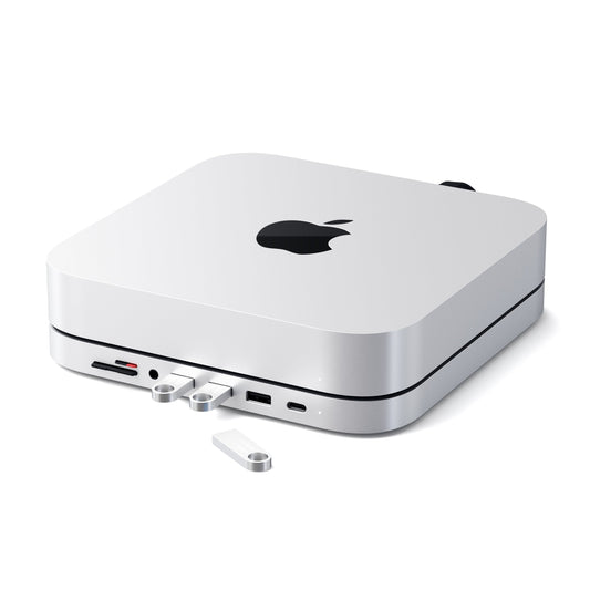 Satechi Aluminium Type-C Stand and Hub for Mac Mini - Silver - iSTYLE BG