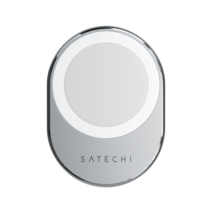 Satechi Magnetic Wireless Car Charger - Silver - iSTYLE BG