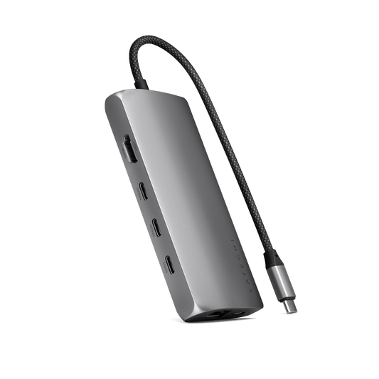 Satechi USB-C MultiPort Adapter 8K with Ethernet V3 - Space Gray