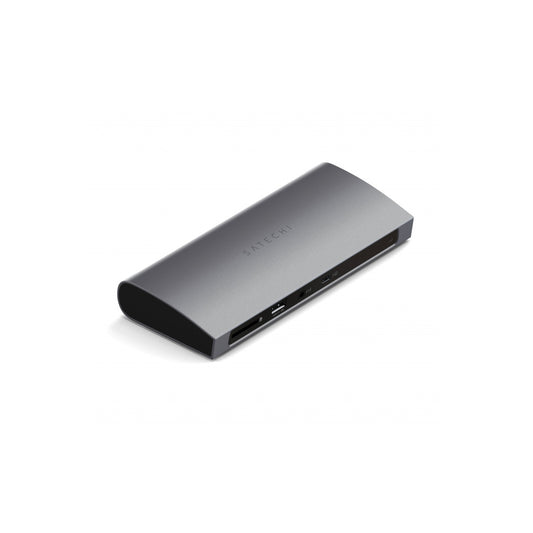Satechi Aluminium Thunderbolt 4 Dock (1xT4 P 96W,3x T4 40Gbps 15W,Ethernet,3xUSB-A 3.2 10 Gbps,1xUSB-A 2.0 charging,SDcard,3.5mm audio) EU version - Space Grey