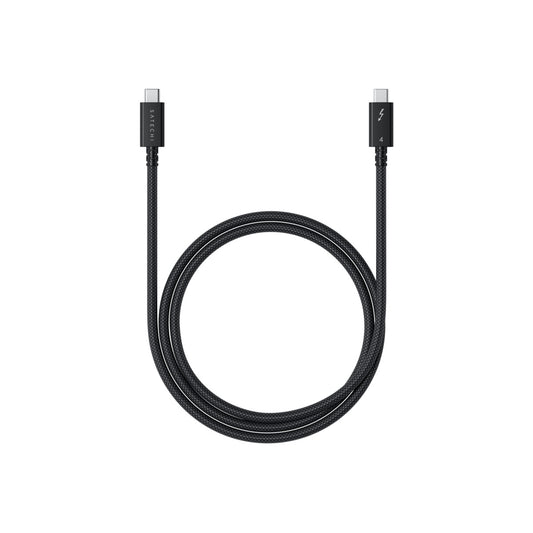 Satechi Thunderbolt 4 Pro Braided Cable 1m (PD240W,40Gpbs data,8K resolution) - Black
