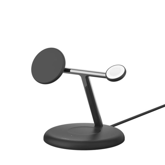 Belkin BOOST CHARGE 3-in-1 Magnetic Wireless Charging Stand with Qi2 15W - Black