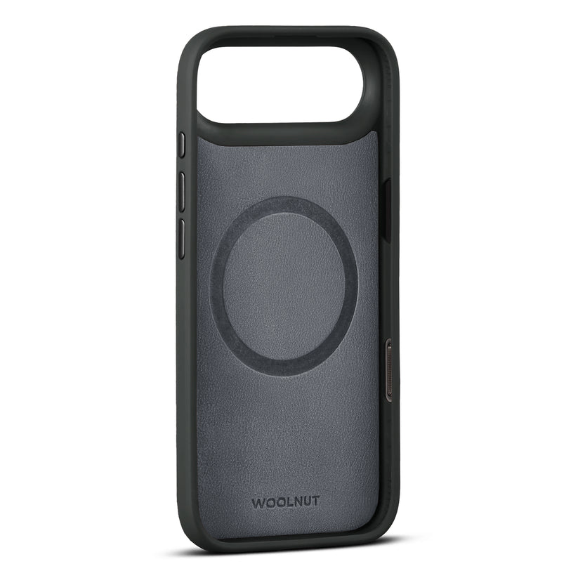 WOOLNUT Leather Case for iPhone Air - Black - iSTYLE BG