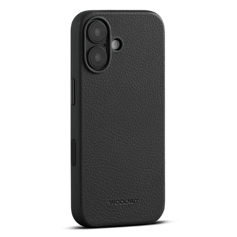 WOOLNUT Leather Case for iPhone 17 - Black - iSTYLE BG