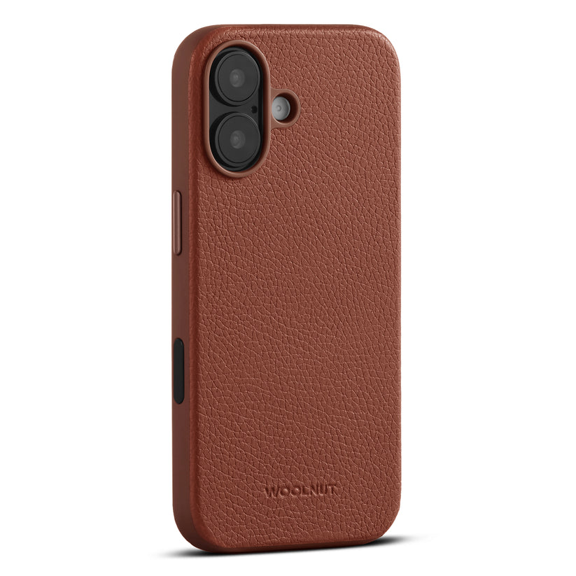 WOOLNUT Leather Case for iPhone 17 - Cognac - iSTYLE BG