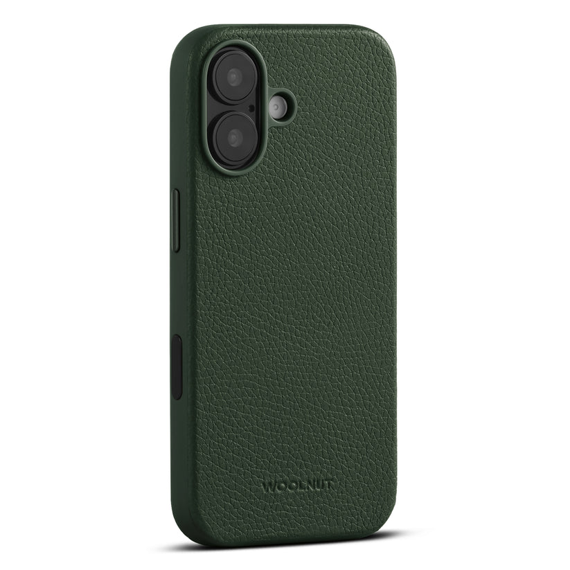 WOOLNUT Leather Case for iPhone 17 - Green - iSTYLE BG