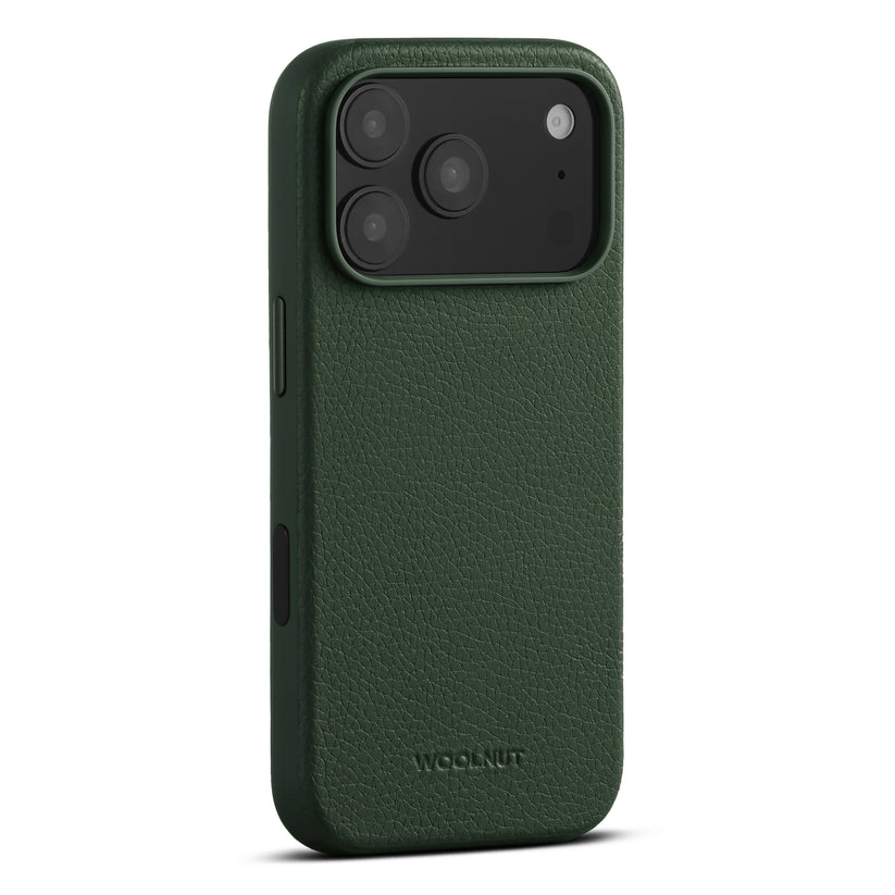 WOOLNUT Leather Case for iPhone 17 Pro - Green - iSTYLE BG
