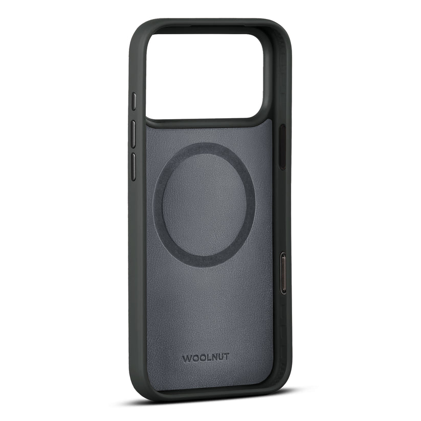WOOLNUT Leather Case for iPhone 17 Pro Max - Black - iSTYLE BG