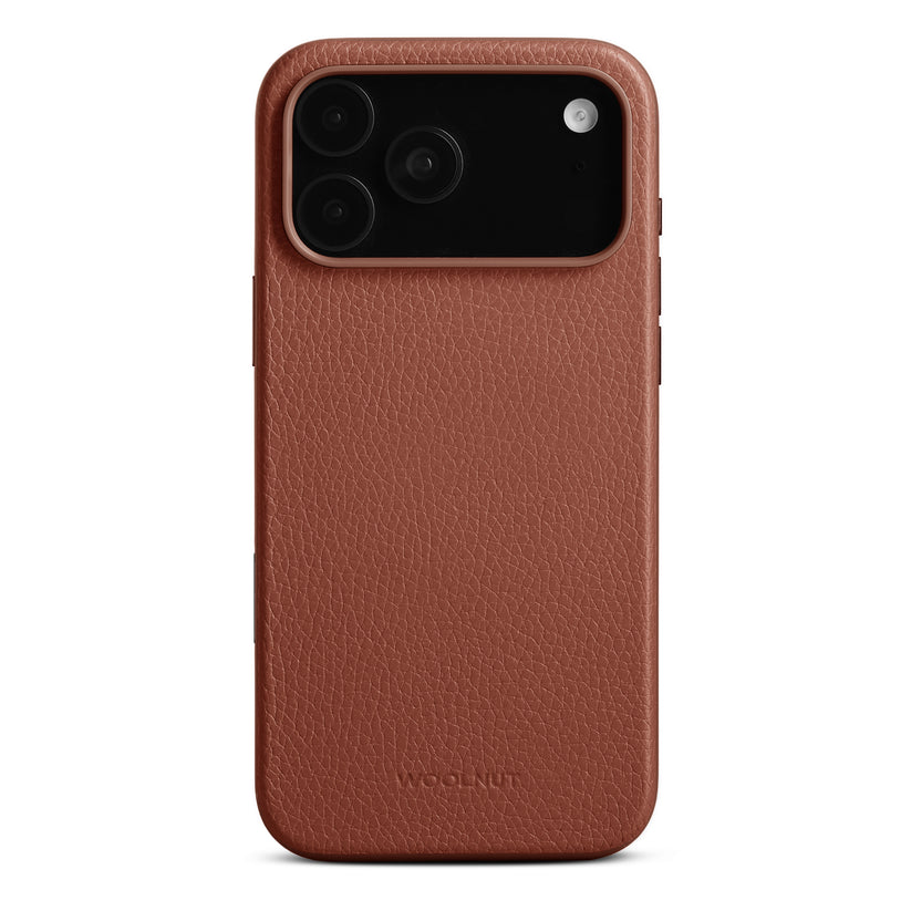 WOOLNUT Leather Case for iPhone 17 Pro Max - Cognac - iSTYLE BG