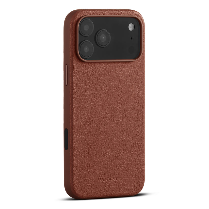 WOOLNUT Leather Case for iPhone 17 Pro Max - Cognac - iSTYLE BG