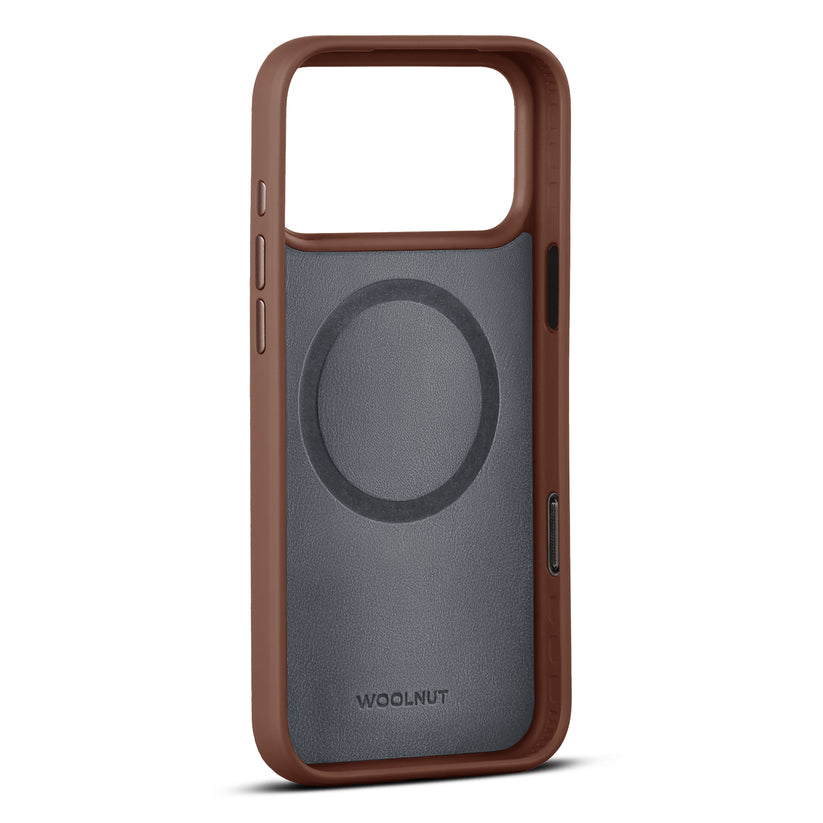 WOOLNUT Leather Case for iPhone 17 Pro Max - Cognac - iSTYLE BG