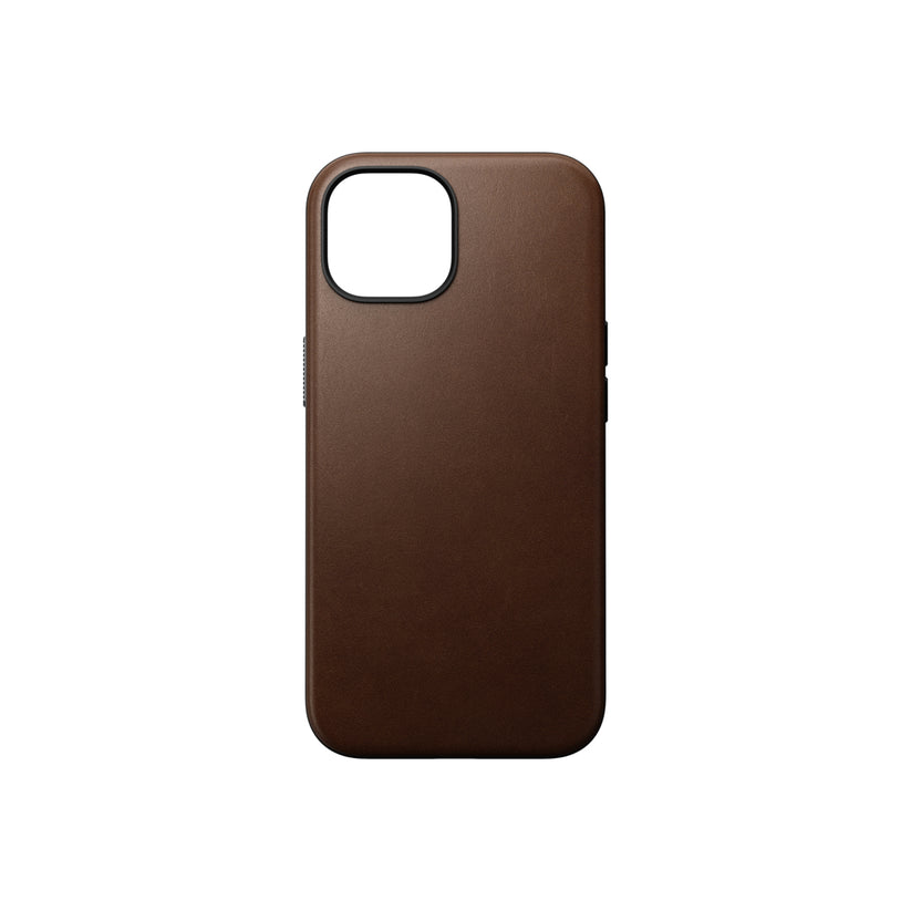 Nomad Modern Leather Case, brown - iPhone 15 Pro - iSTYLE BG