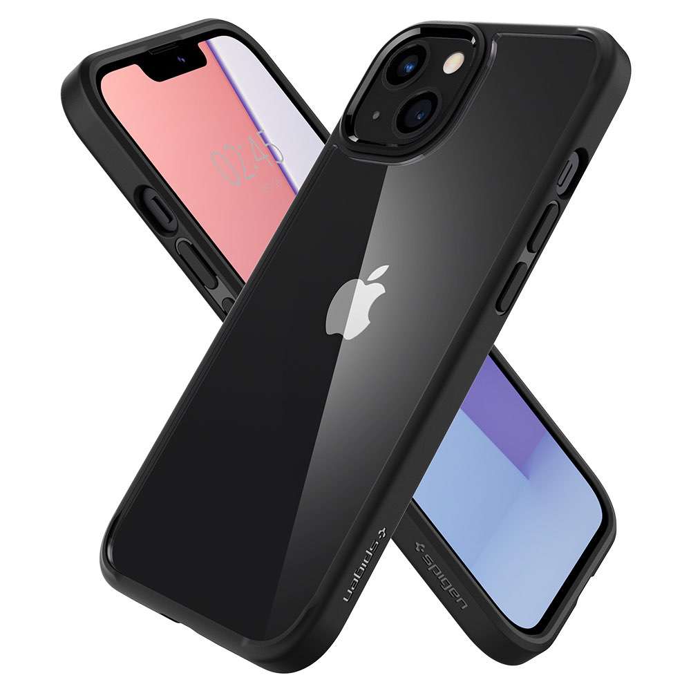 Кейс за iPhone 13 от Spigen - Crystal Hybrid - черен кант - iSTYLE BG