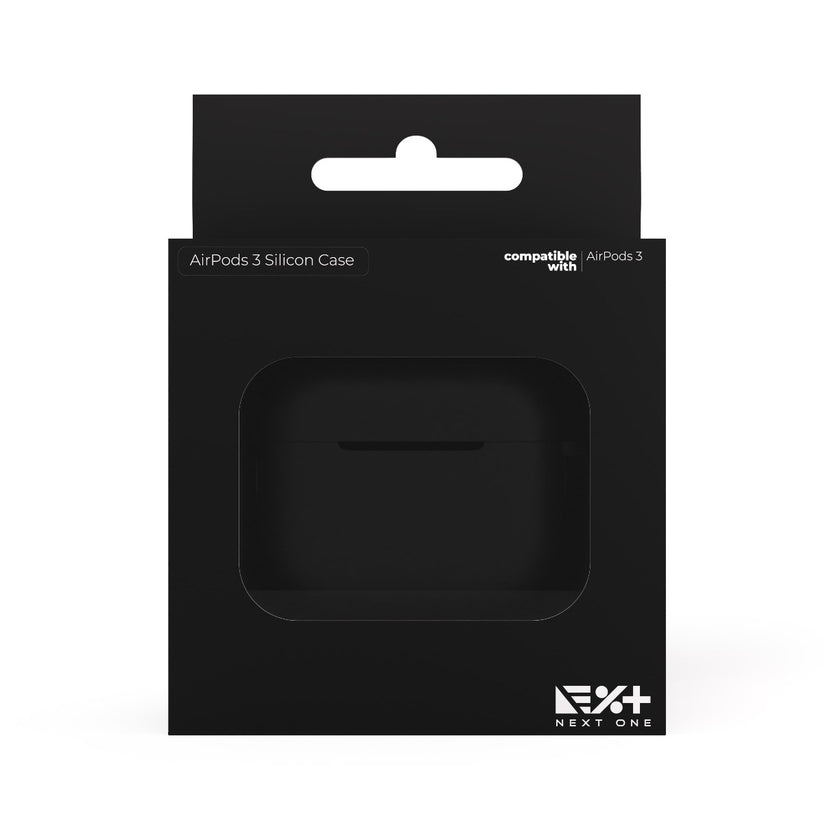 Черен силиконов кейс за AirPods 3 от NEXT ONE - iSTYLE BG