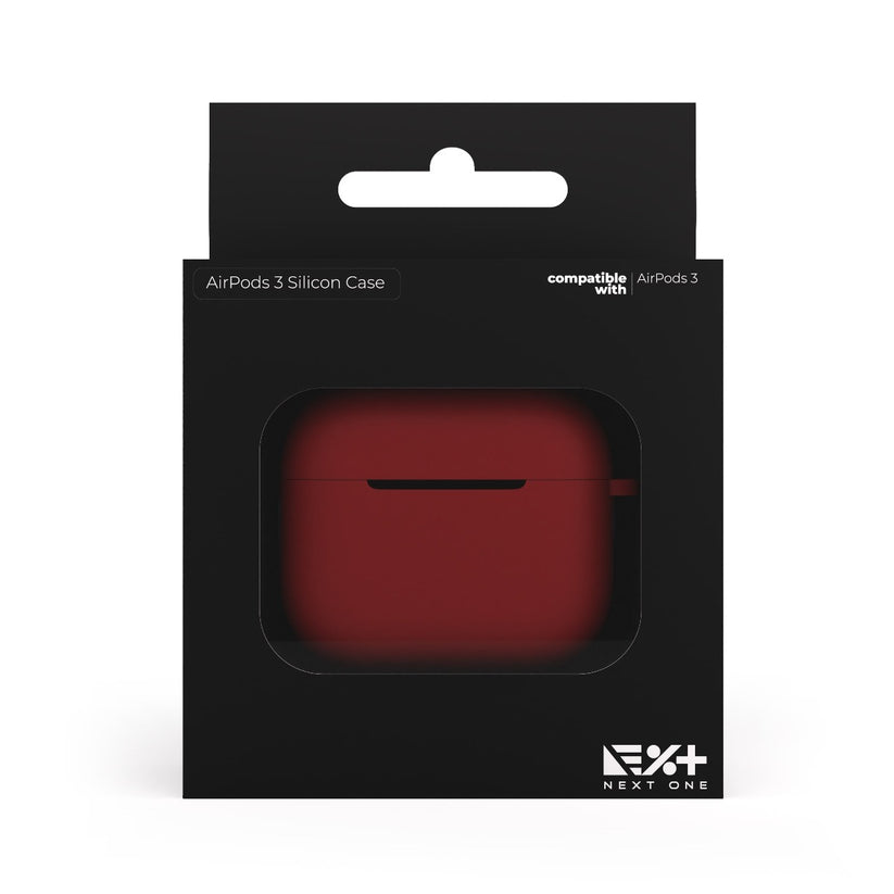 Червен силиконов кейс за AirPods 3 от NEXT ONE - iSTYLE BG