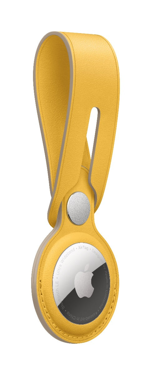 Apple AirTag Leather Loop - Meyer Lemon (Seasonal Summer2021)