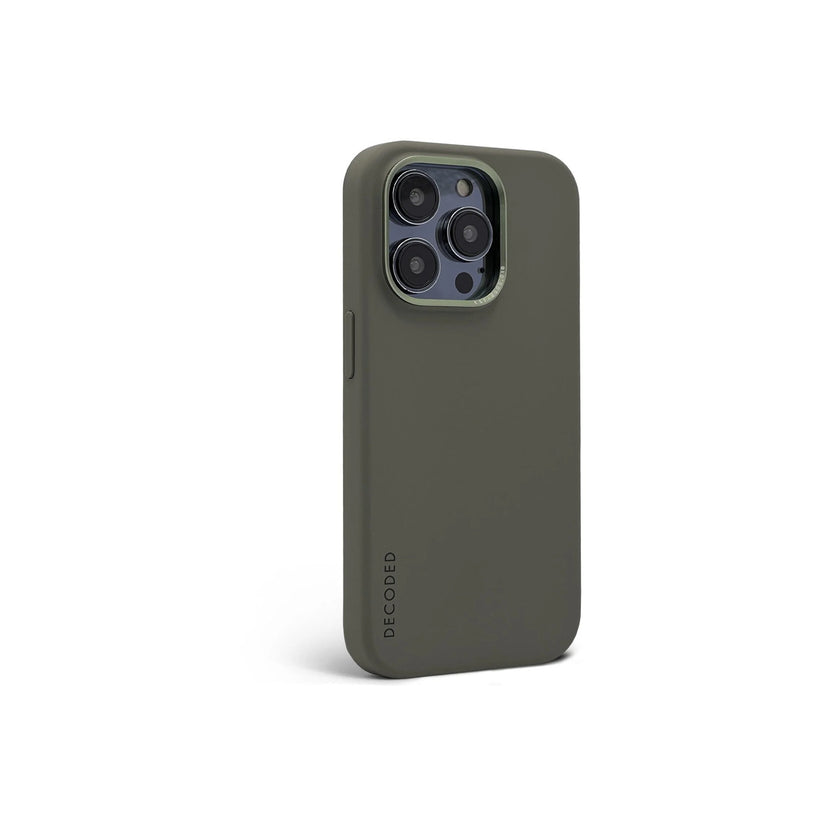 Decoded Silicone Backcover, olive - iPhone 14 Pro Max - iSTYLE BG