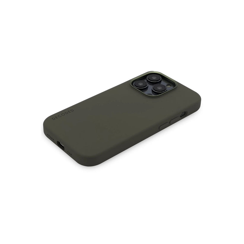 Decoded Silicone Backcover, olive - iPhone 14 Pro Max - iSTYLE BG