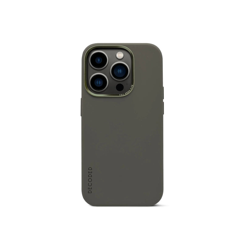 Decoded Silicone Backcover, olive - iPhone 14 Pro Max - iSTYLE BG