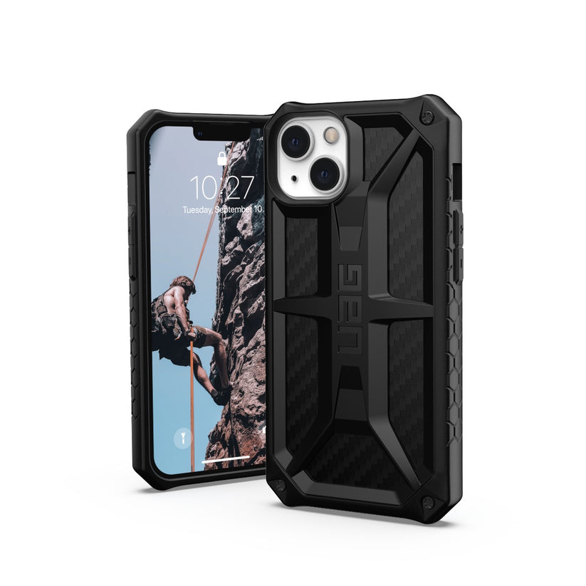 Кейс за iPhone 13 от UAG Monarch - carbon fiber - iSTYLE BG